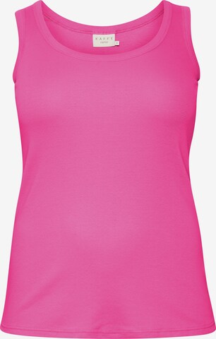 Top 'carina' di KAFFE CURVE in rosa: frontale