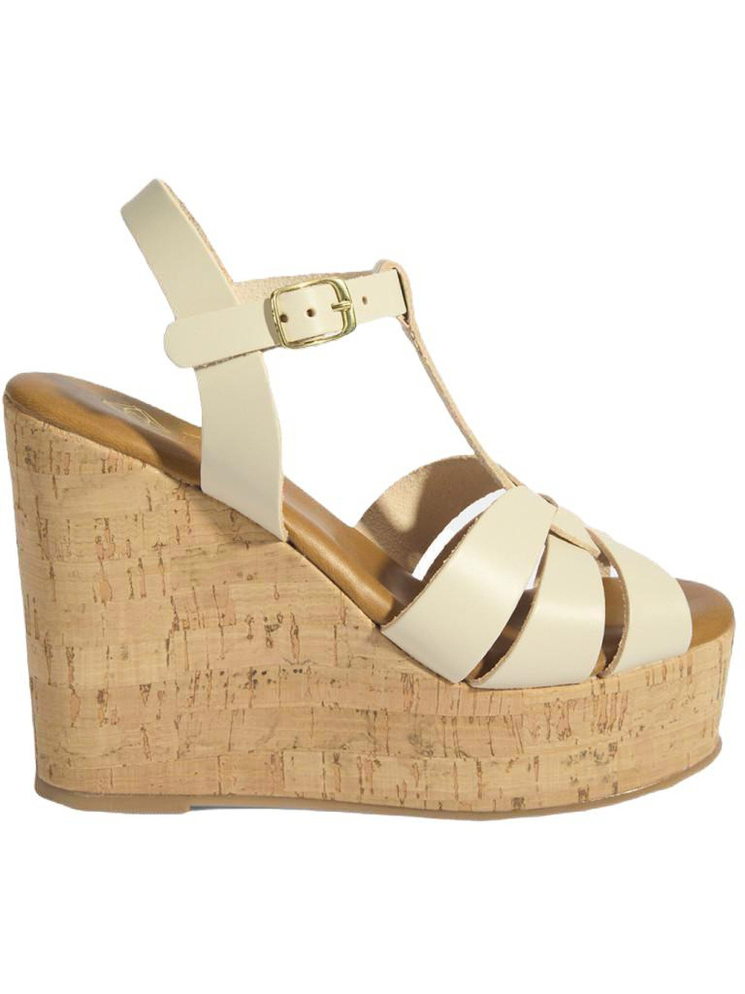Desa Sandals in White: front