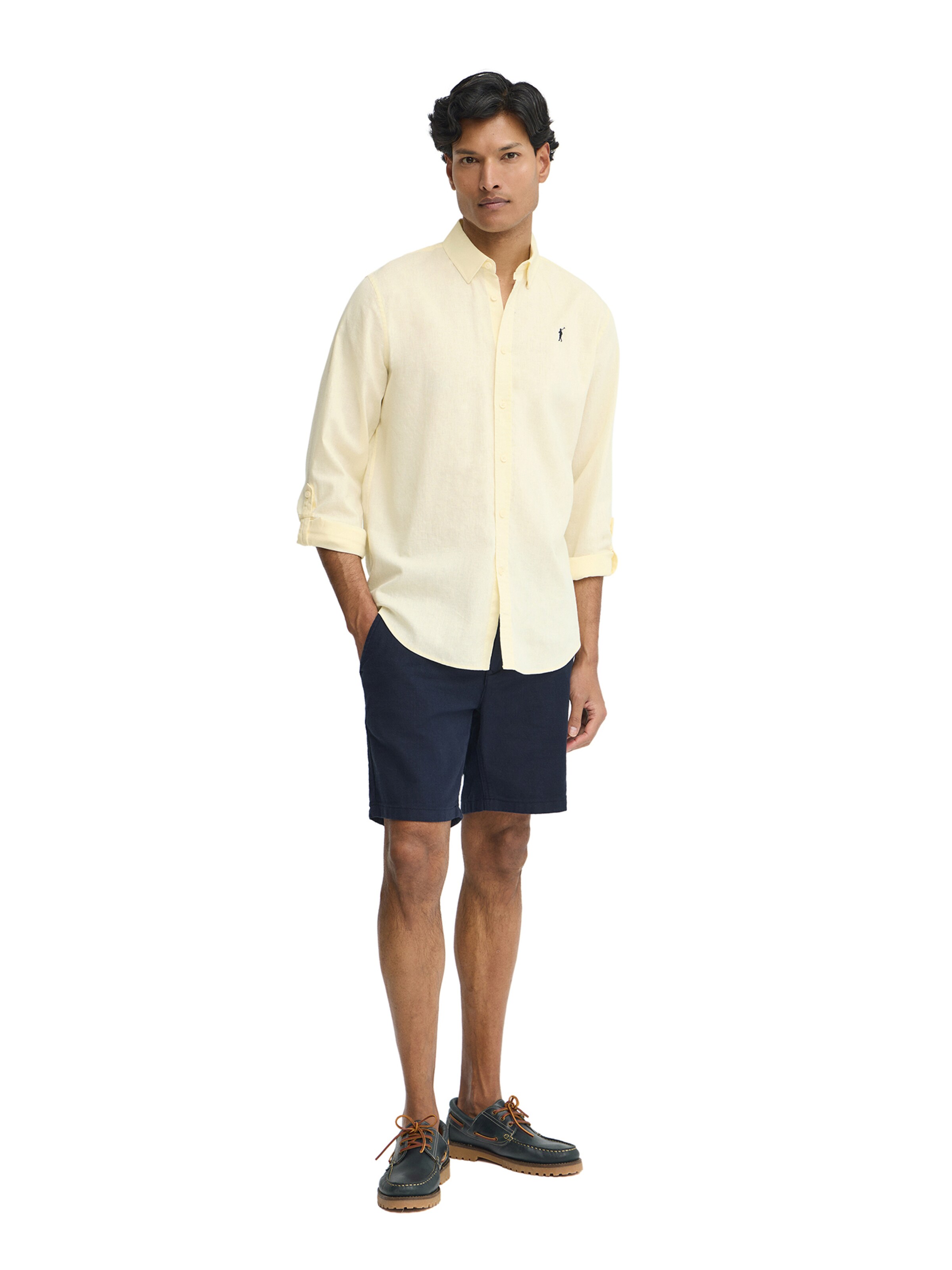 Polo Club Regular Fit Hemd in Gelb