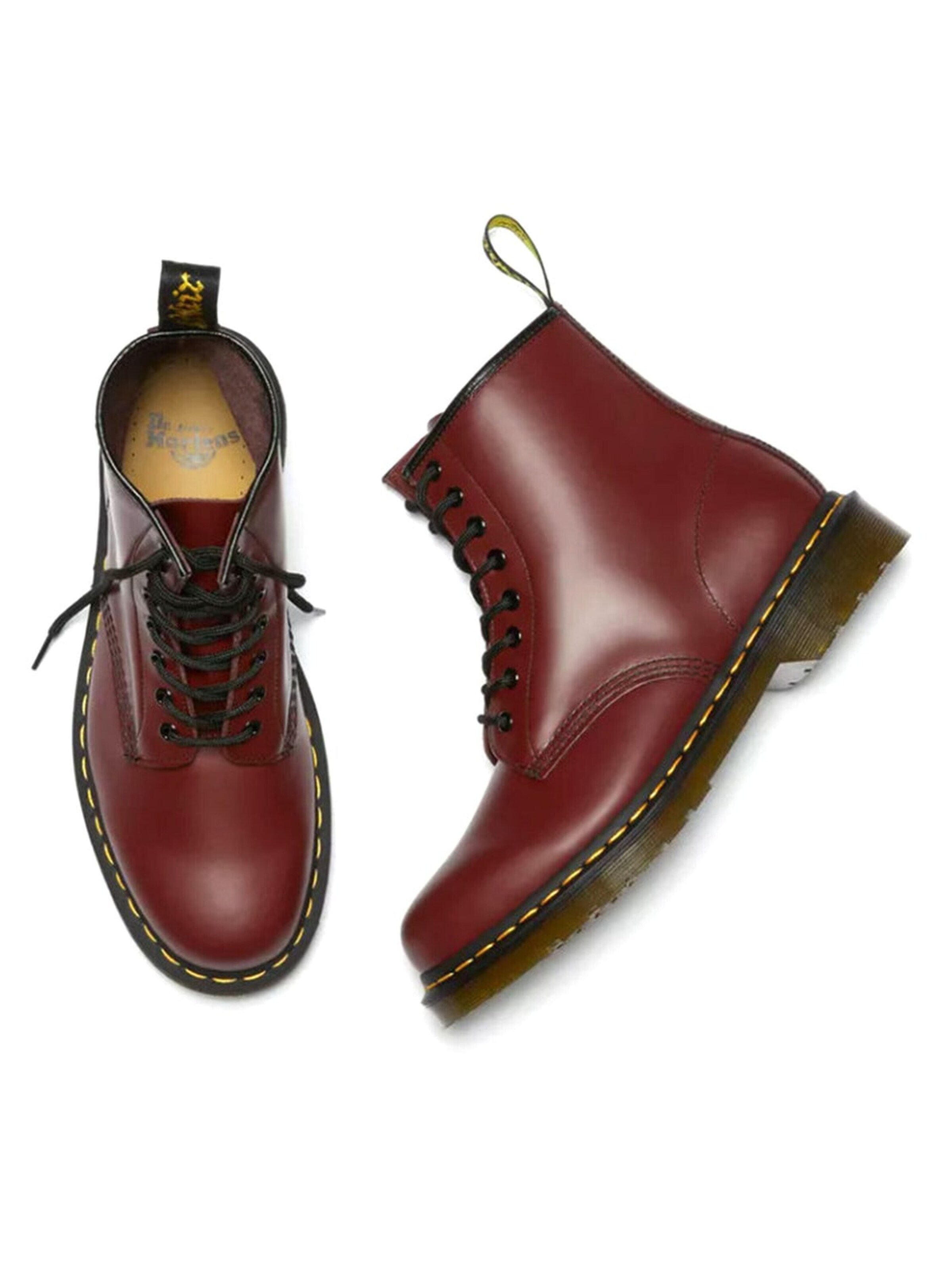 Dr. Martens Kozaki 'Unisex 1460 Smooth Cherry Red Boots' w kolorze czerwony