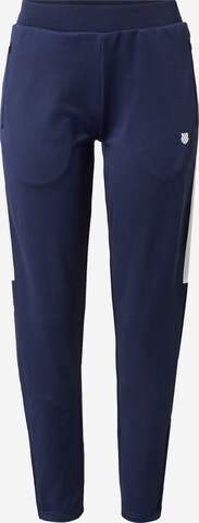 K-Swiss Performance Slimfit Sportbroek in Blauw: voorkant