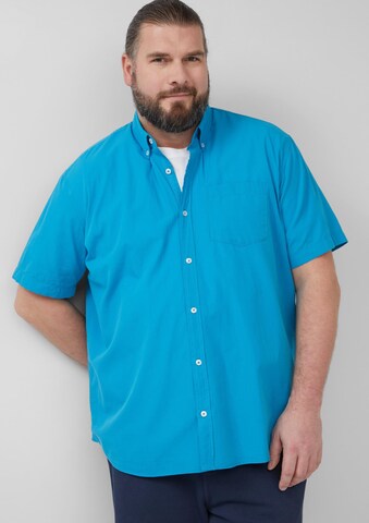 s.Oliver Regular Fit Hemd in Blau: Vorderseite