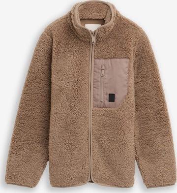 TOM TAILOR Fleecejacke in Beige: Vorderseite