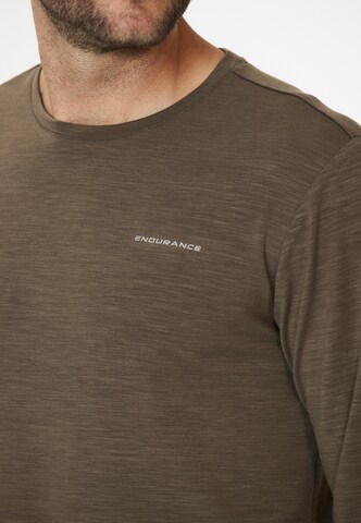 ENDURANCE Performance Shirt 'PEAKO' in Brown