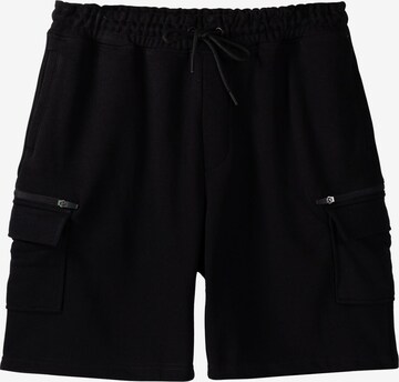 Bershka Loosefit Shorts in Schwarz: predná strana