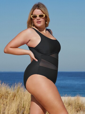 Cupshe Bralette Swimsuit 'DGA12E3H003AA' in Black