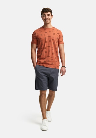 INDICODE JEANS T-Shirt 'Asbjorn' in Orange