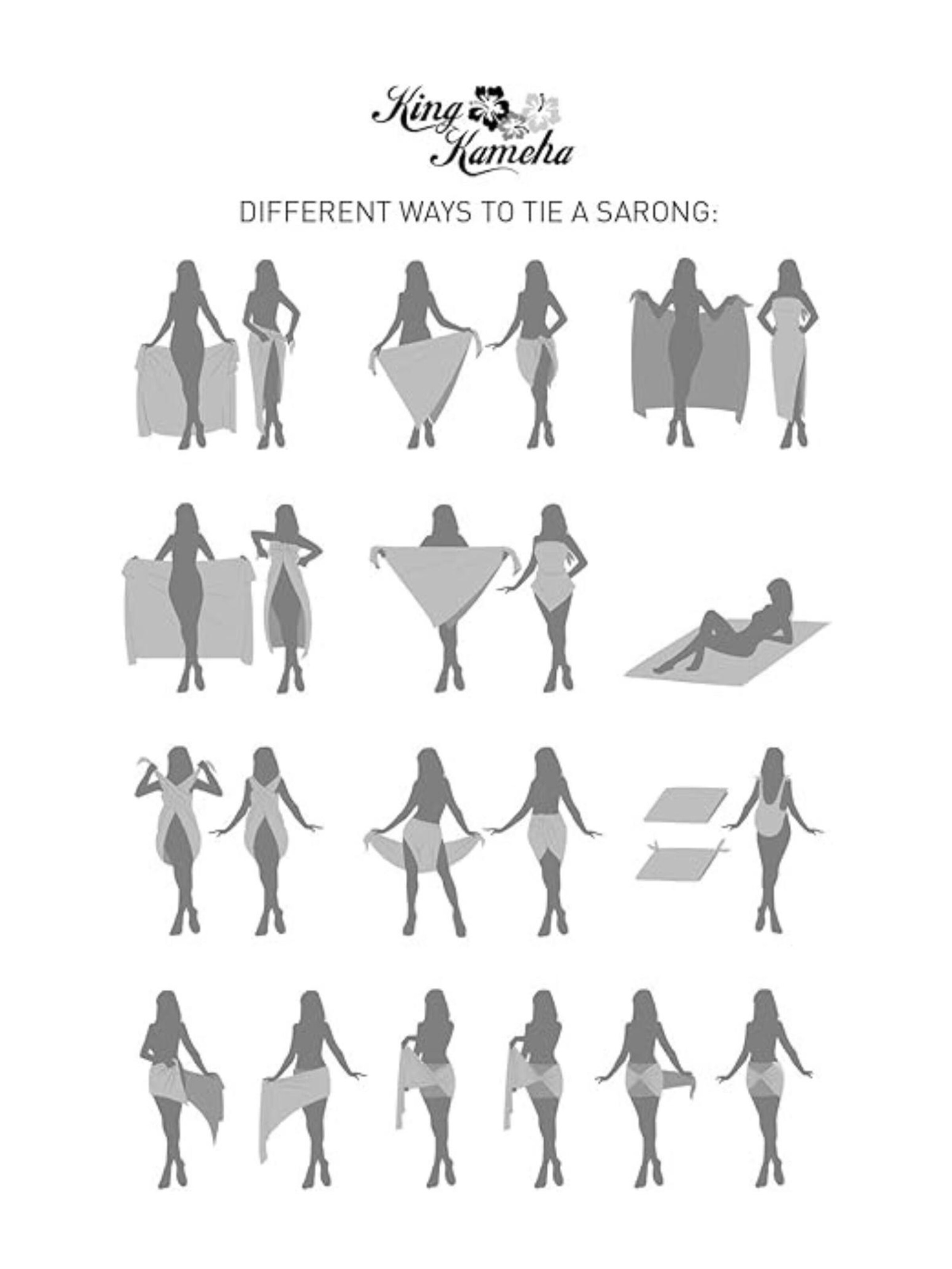 King Kameha Scarf 'Pineapple' in Grey