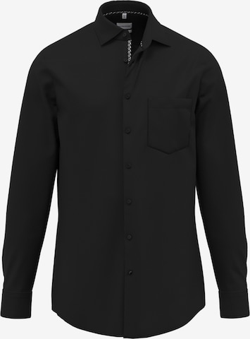 SEIDENSTICKER Zakelijk overhemd in Zwart: voorkant