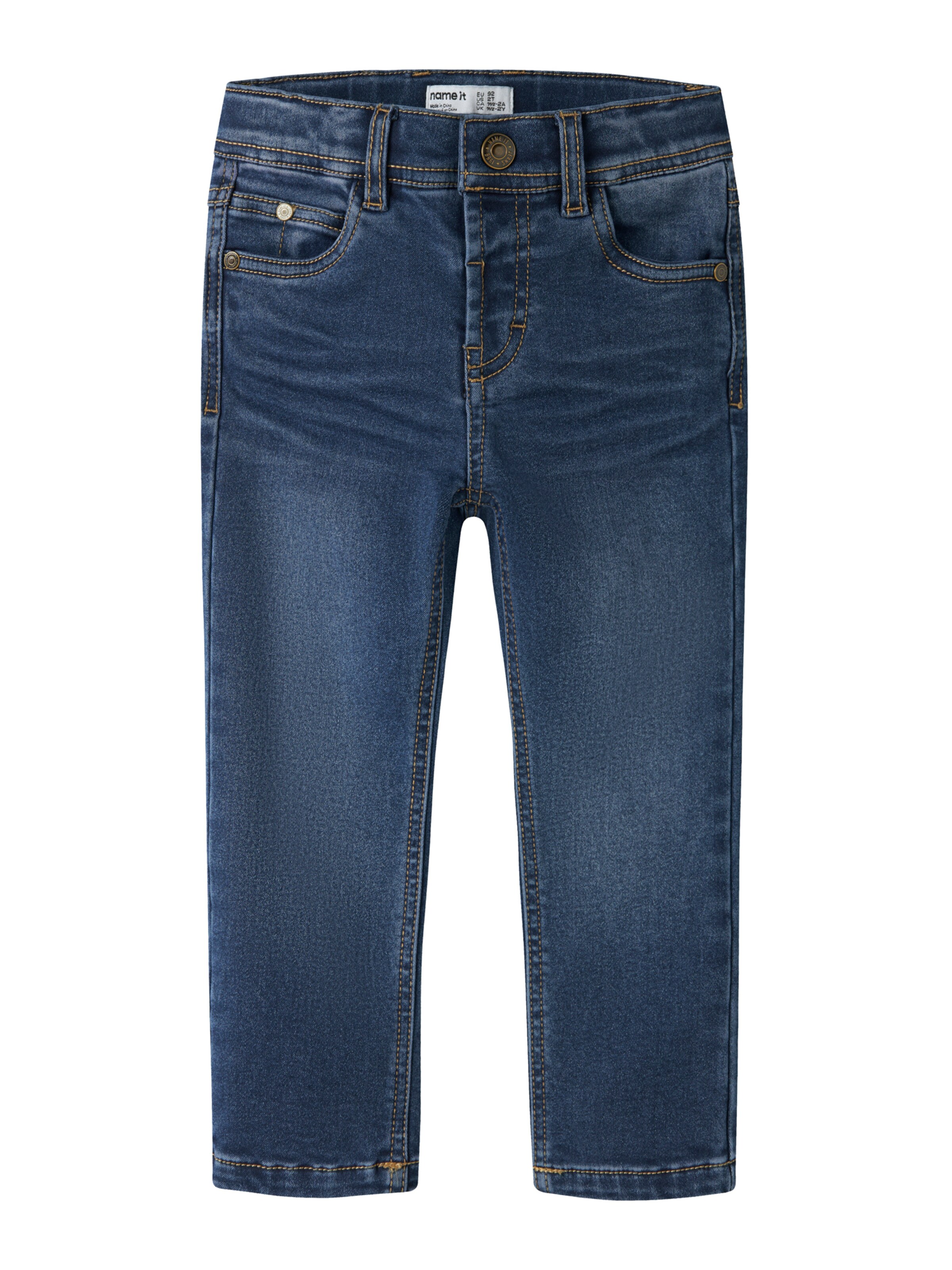 NAME IT Slimfit Jeans 'NMMSILAS' in Blauw: voorkant