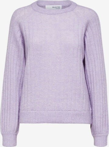 SELECTED FEMME Sweater in Purple: front