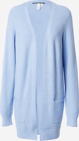 QS Knit Cardigan in Blue: front