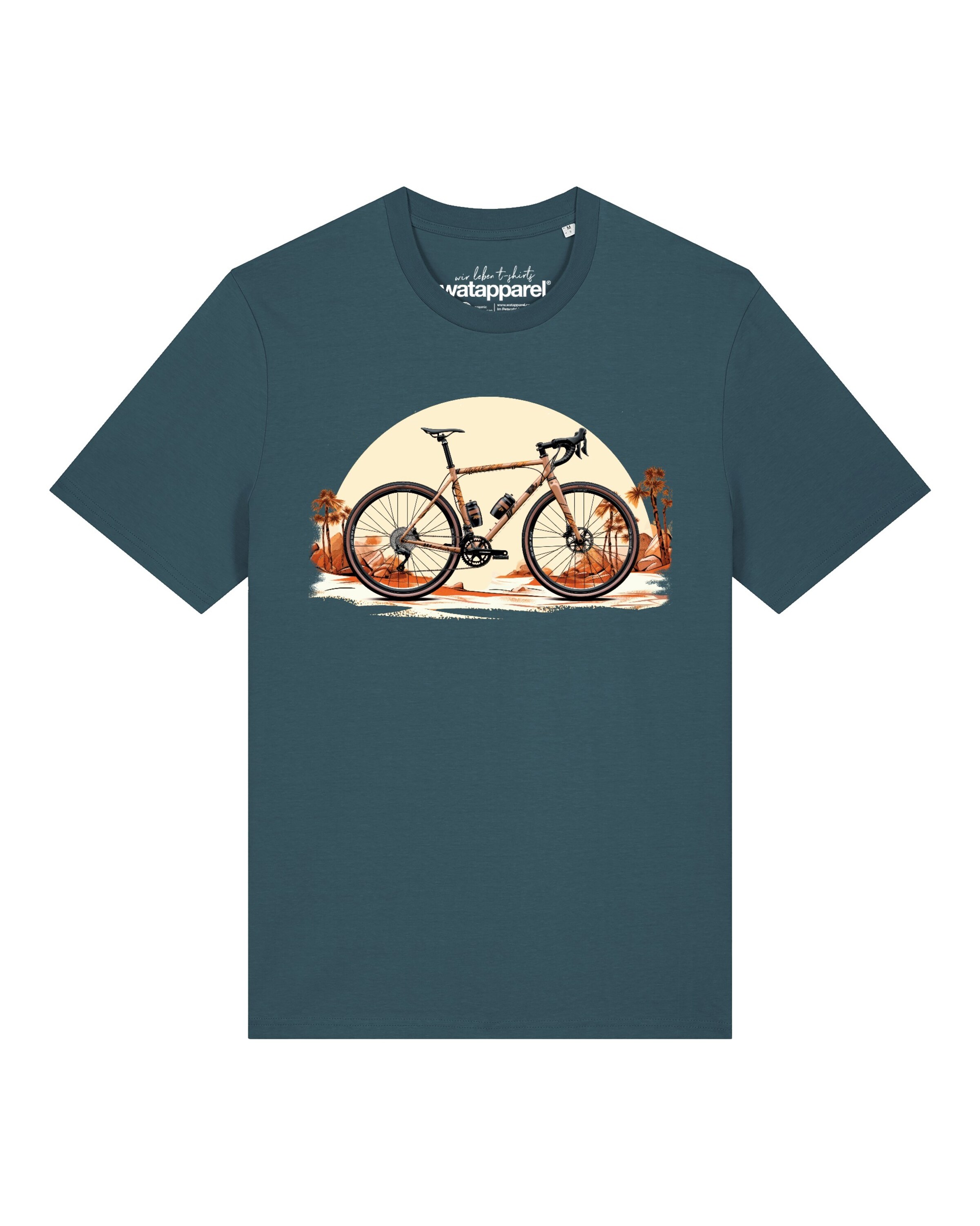 T-Shirt 'Gravelbike' Watapparel en vert : devant