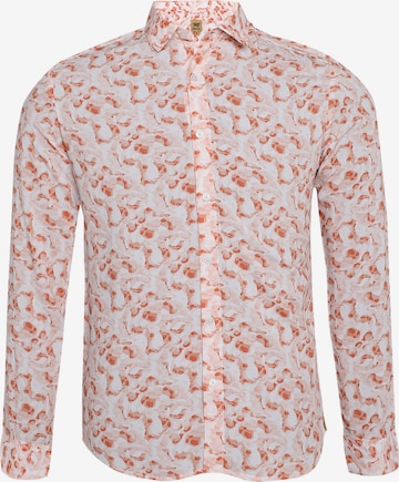 Campus Sutra - Ajuste confortable Camisa ' Max ' en naranja: frente