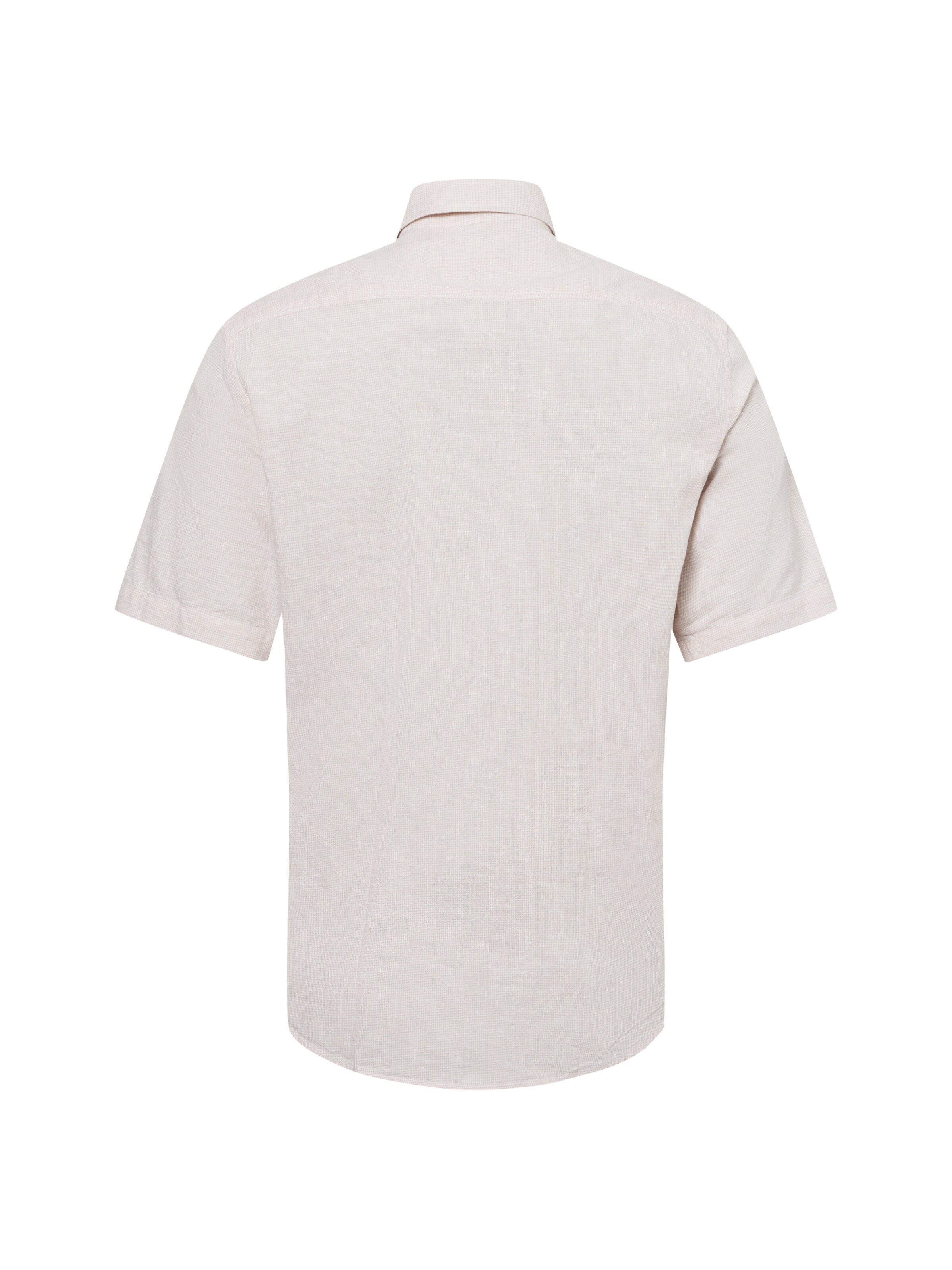 Nils Sundström Regular Fit Hemd in Beige