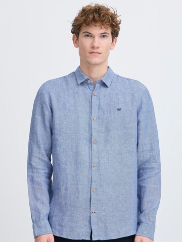 Kronstadt - Regular Fit Camisa 'Heart' em azul: frente