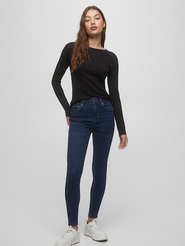 Pull&Bear Skinny Kavbojke | modra barva: sprednja stran