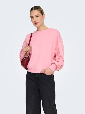 Bluză de molton 'ONLBrooke' de la ONLY pe roz: față