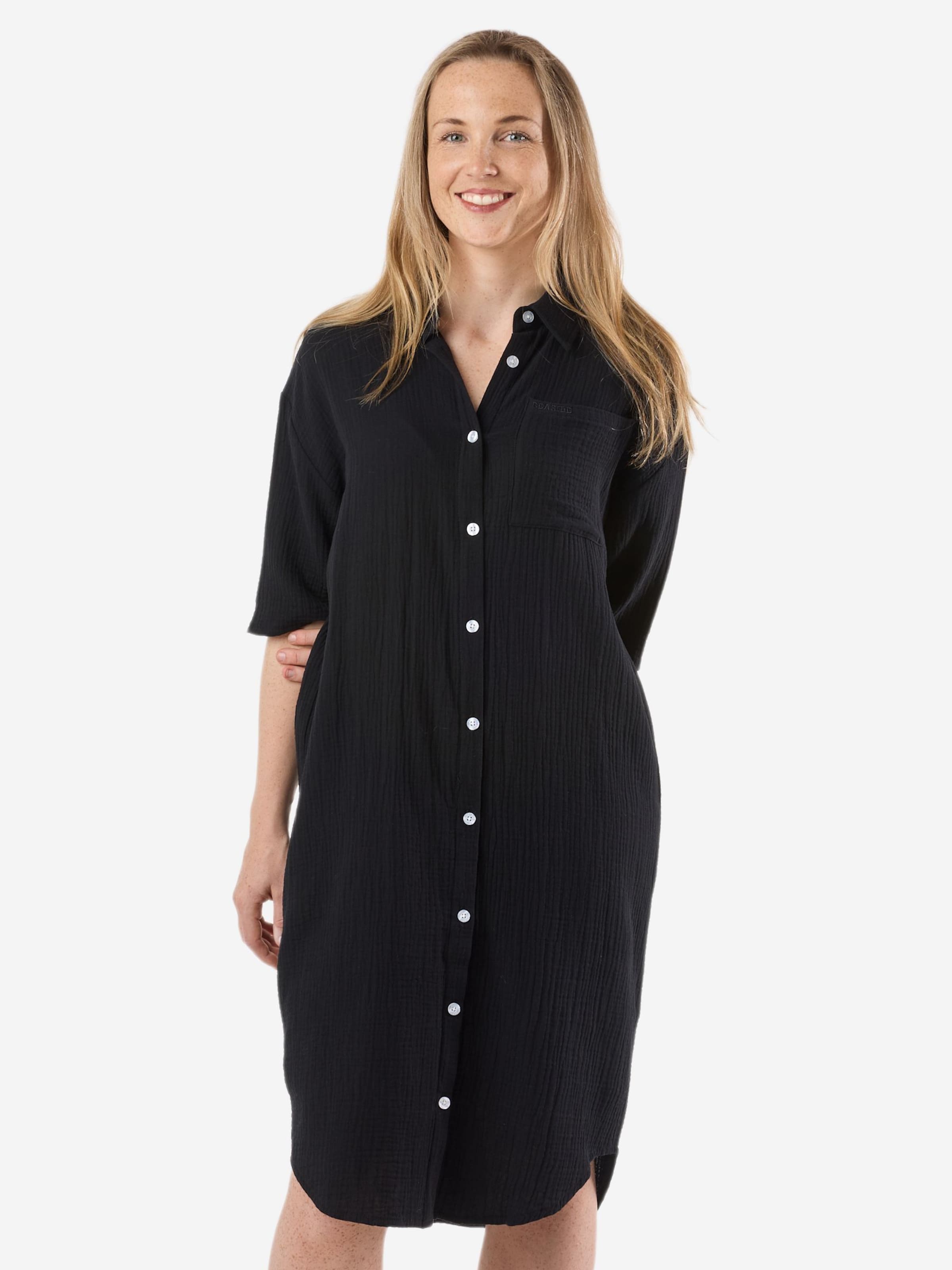 Seaside Blousejurk in Zwart: voorkant
