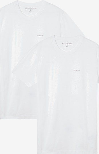 Tricou '2 PACK TEE INSTITUTIONAL LOGO' Calvin Klein Jeans pe negru / alb, Vizualizare produs
