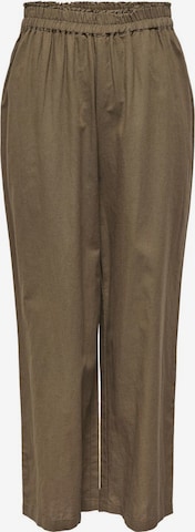 ONLY Wide leg Pants in Green: front