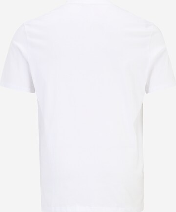 Jack & Jones Plus Μπλουζάκι 'MARBELLA' σε λευκό