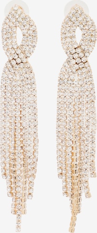 SOHI Náušnice 'Urvashi' - Zlatá: predná strana