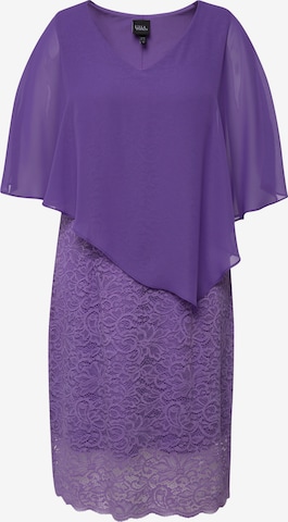 Robe de cocktail Ulla Popken en violet : devant