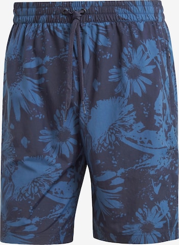ADIDAS ORIGINALS Бански къси панталонки 'Adventure Allover Print' в синьо: отпред