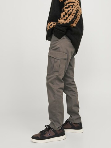 JACK & JONES Slimfit Hose 'JJIMarco JJJoe' in Grau