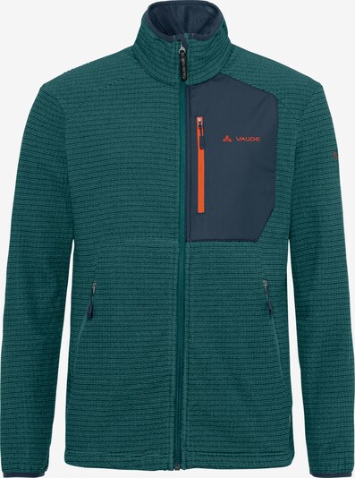 VAUDE Athletic Fleece Jacket 'Neyland' in Navy / Emerald / Orange, Item view