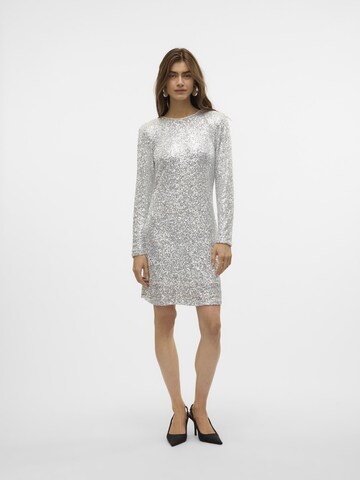 VERO MODA Cocktailjurk 'LIMA' in Zilver