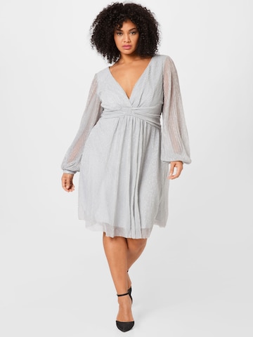 Chi Chi Curve Kleid in Grau: front