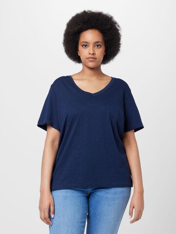 Esprit Curves - Camisa em azul: frente