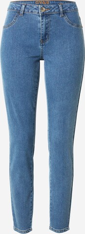 Jeggings 'Tove' Cream en bleu : devant