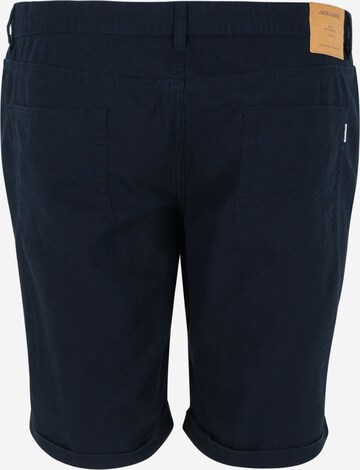 Jack & Jones Plus - Regular Calças 'STRICK' em azul