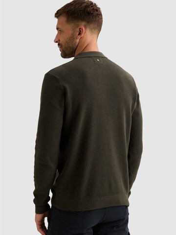 Pullover 'Knitted polo shirt with long sleeves and badge' di PME Legend in verde