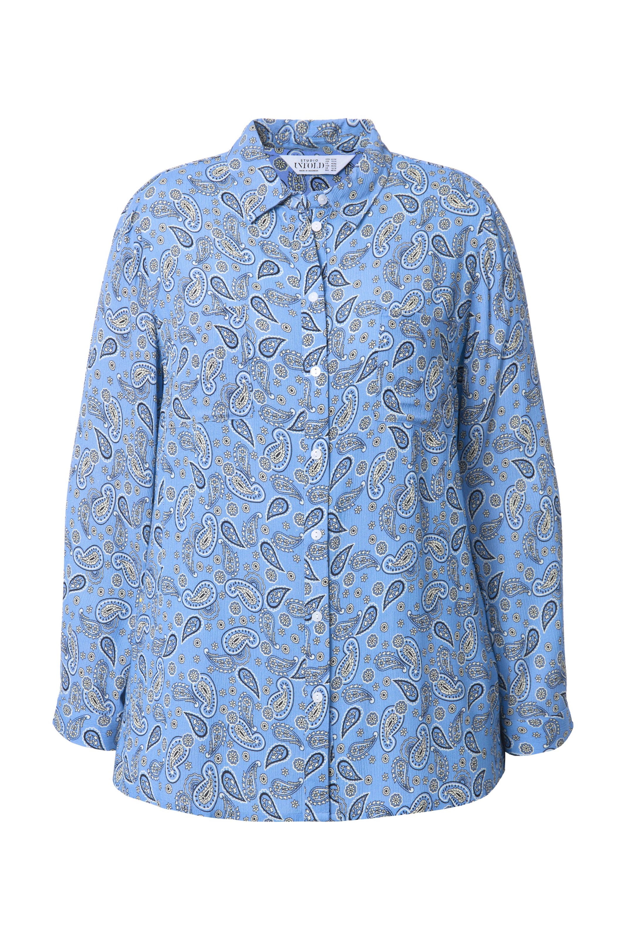 Studio Untold Bluse in Blau: Vorderseite