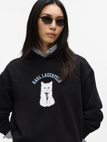 Sweat-shirt 'Choupette-Skizzen' Karl Lagerfeld en noir