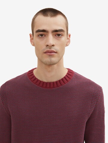 TOM TAILOR Sweater in Red