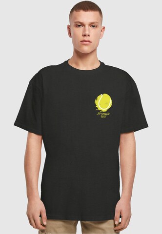 Merchcode T-ShirtIts Tennis Time' in Schwarz: predná strana