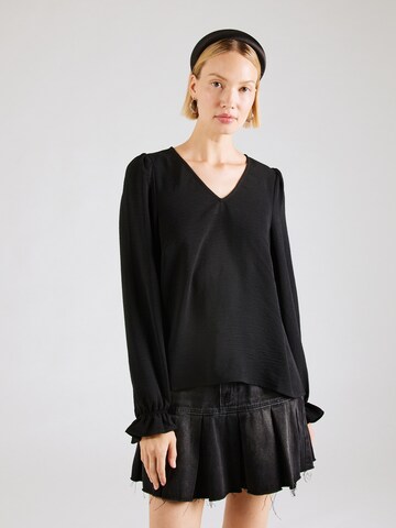 Chemisier 'PCTIFFANY' PIECES en noir : devant