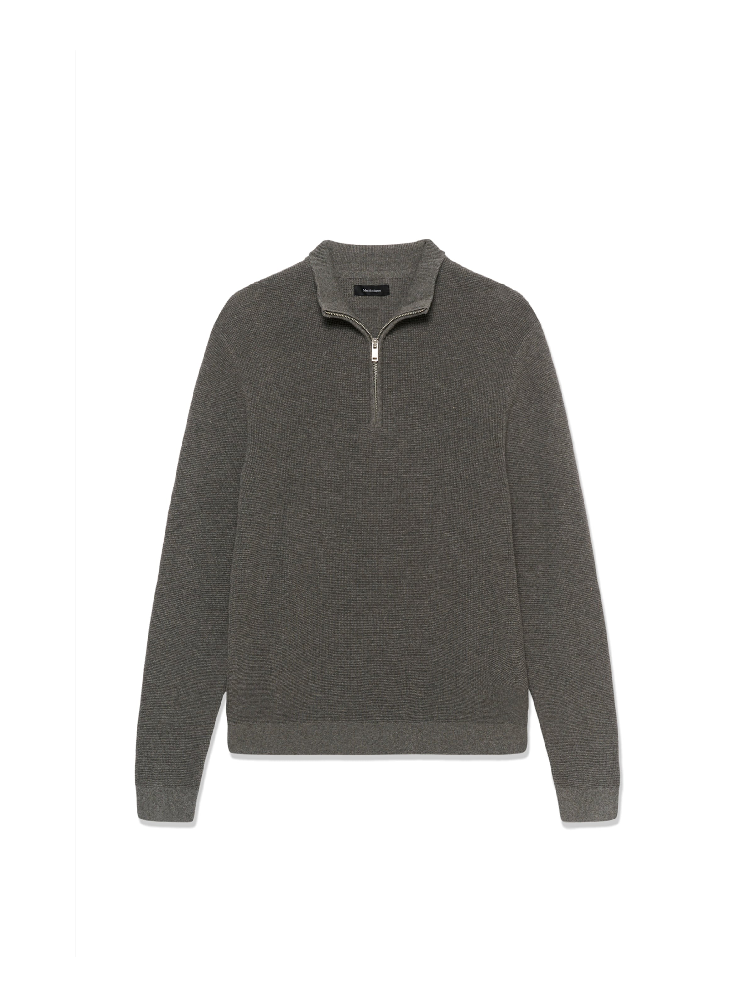 Matinique Πουλόβερ 'MALagoon' σε γκρι: μπροστά