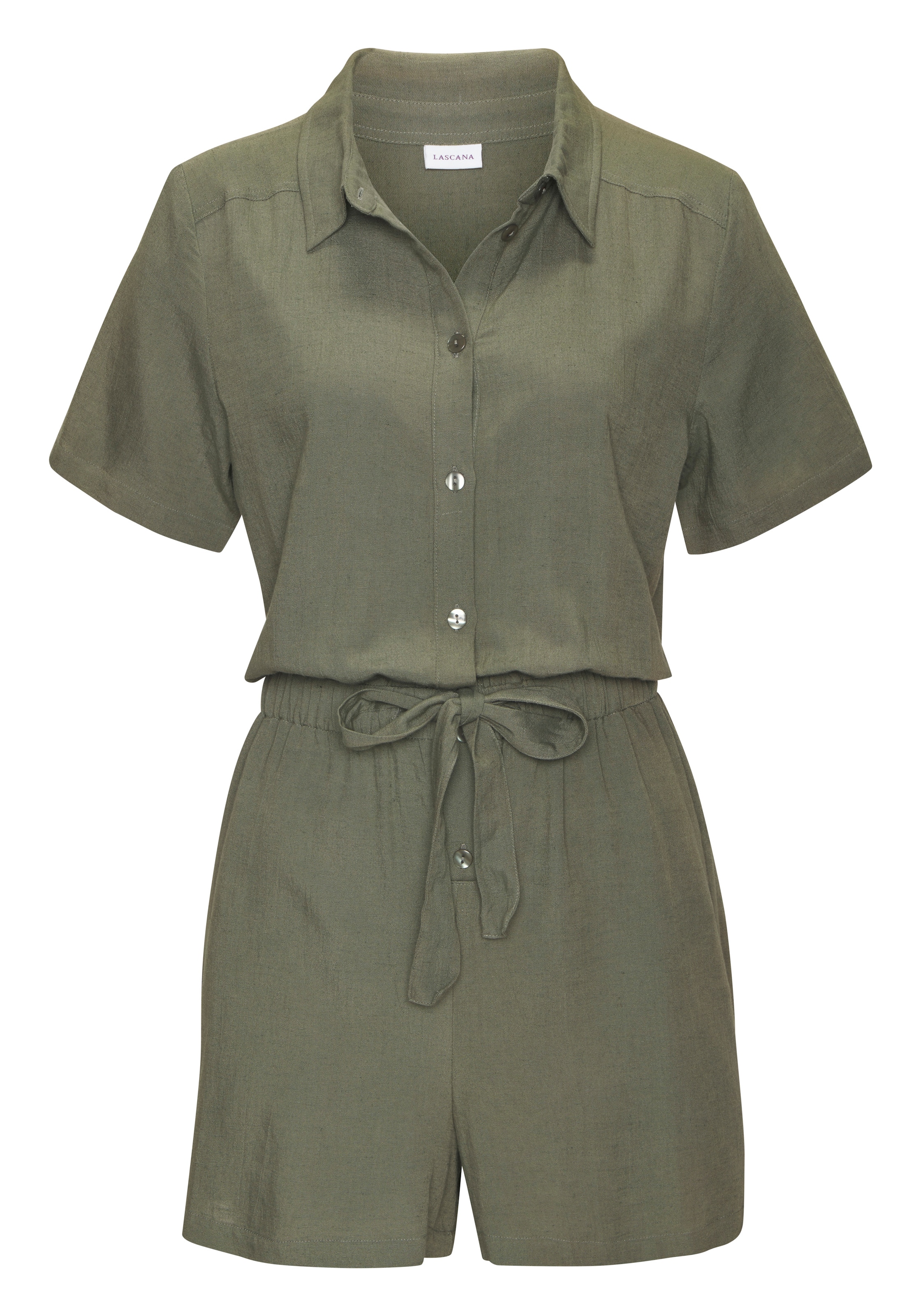 LASCANA Jumpsuit in Green: front