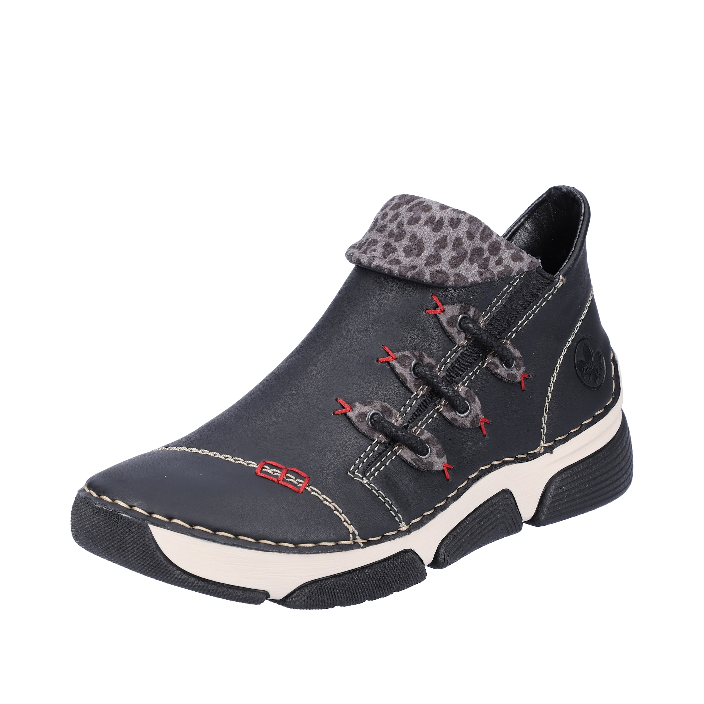Rieker Booties in Black: front
