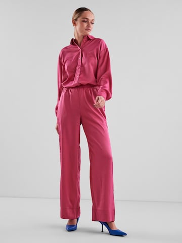 PIECES Wide Leg Hose 'Nora' in Pink