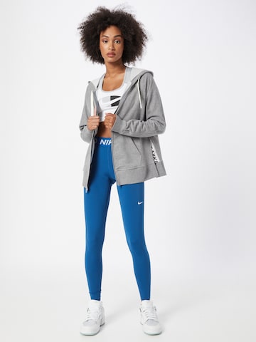 NIKE Skinny Sporthose in Blau