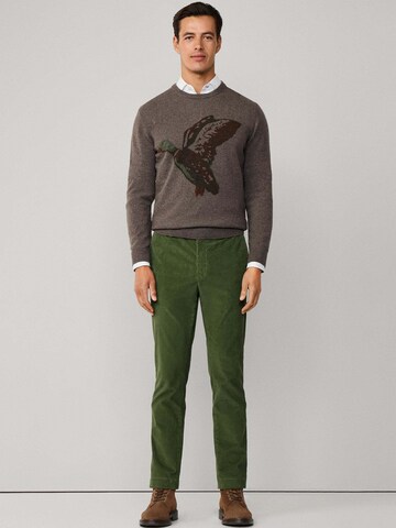 Pull-over 'INTARSIA DUCK' Hackett London en marron