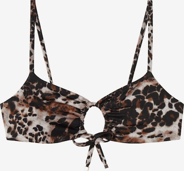 CALZEDONIA Bralette Bikini Top in Beige: front