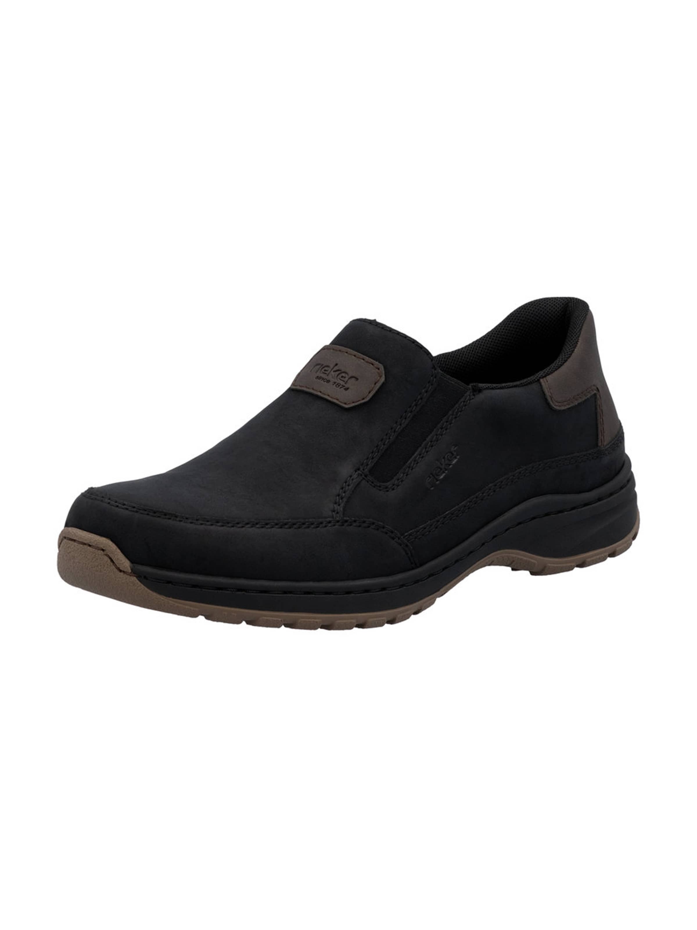 RiekerSlip On tenisice - crna boja: prednji dio